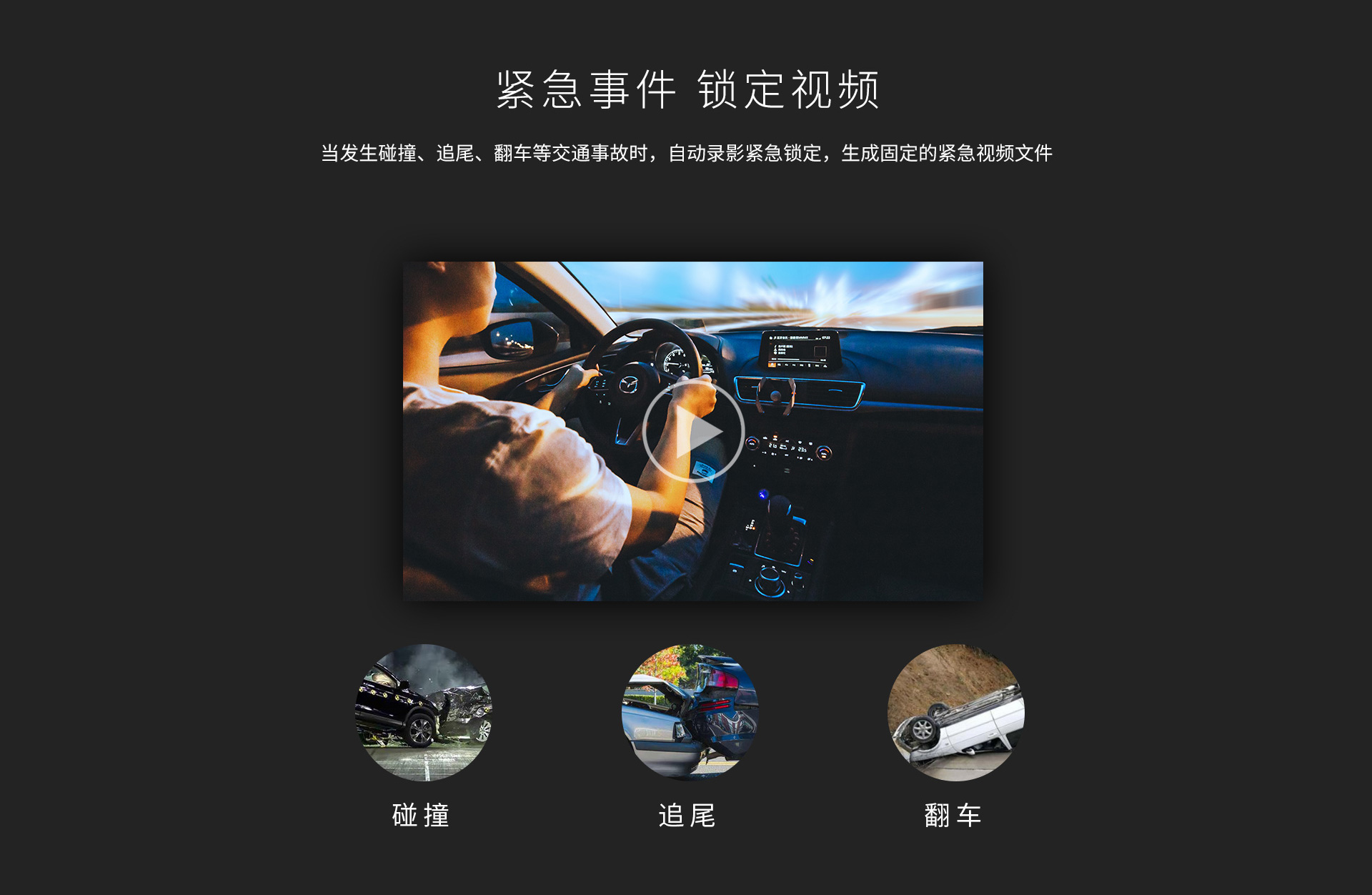紧急录像，自动保存